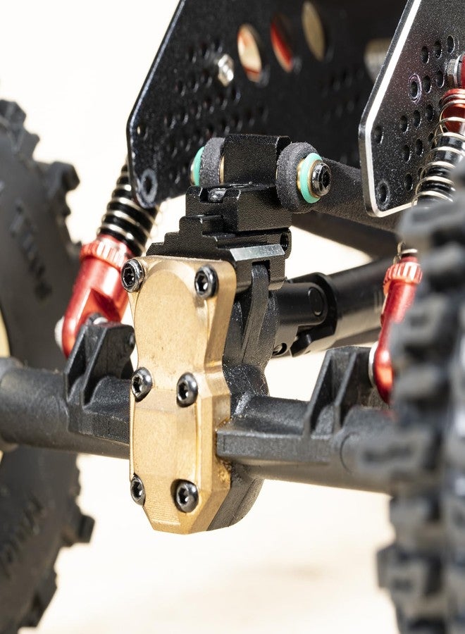 RampCrab Rear Axle Truss Upper Links Mount for SCX24 AX24 RC car, Multi-Position Adjustment, Aluminum Upgrades Part for Axial SCX24 Gladiator Bronco, 1/24 Crawler Car Upgrade Accessories, Black 2pcs - Image 3